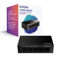 STRONG SW5000MUK 5-Port Gigabit Switch - Metal Unmanaged STRONG SW5000MUK 5-Port Gigabit Switch - Metal Unmanaged